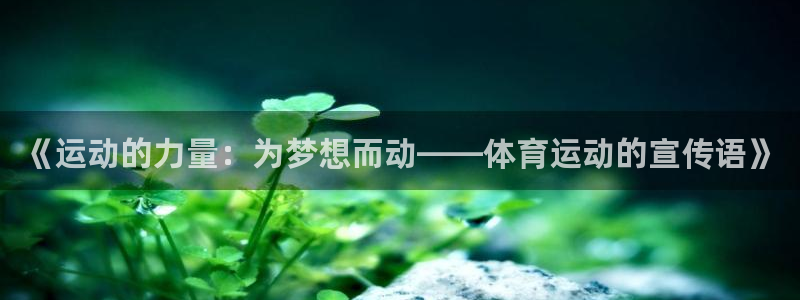 球王会体育：《运动的力量：为梦想而动——体育运动的宣传语》
